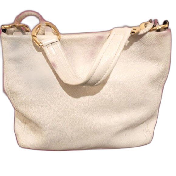 Michael Kors - Pebbled Leather Off-White Purse Hobo Style - Picture 1 of 5